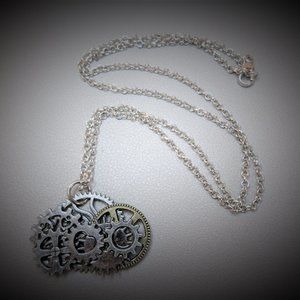 Steam Punk Necklace Metal Victorian Edwardian Style Steampunk